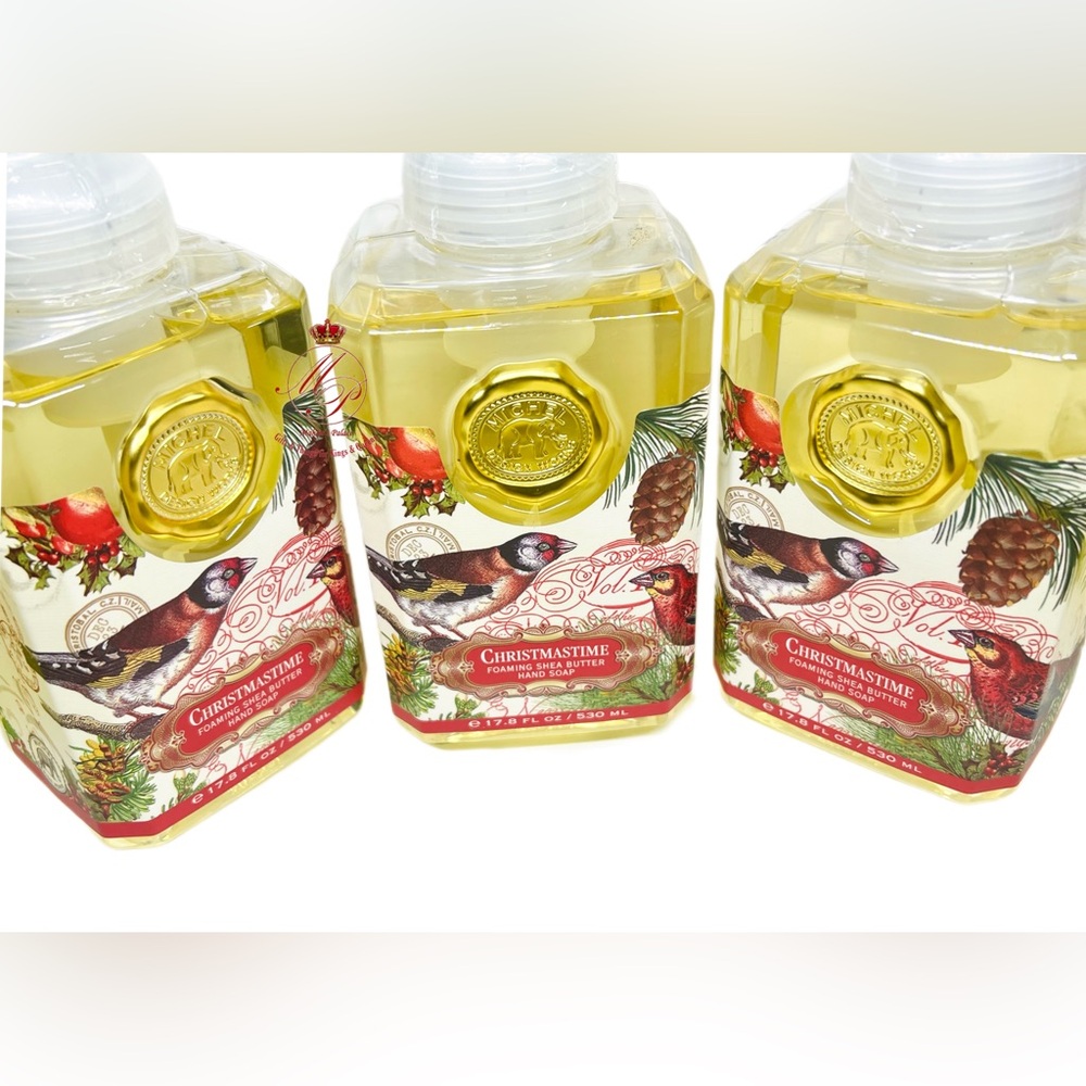 Michel Design Works Christmastime Foaming Shea Butter Hand Soap 3 x 17.8 fl oz - Picture 4 of 4